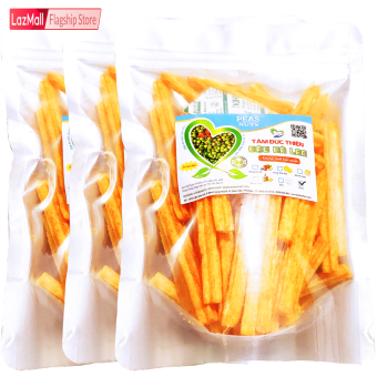 Combo 3 Túi Bánh Khoai Tây Phô Mai Que & Đậu Hà Lan (Túi Zip 205GR) Tâm Đức Thiện - Thực Phẩm Đóng Gói Đóng Hộp Ăn Liền – Đồ Ăn Vặt Lazada bánh kẹo quà Tết