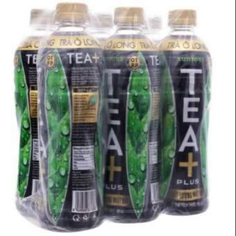 Lốc 6 chai Trà ô long tea+plus 455ml