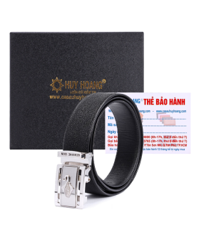 Thắt lưng nam da cá đuối màu đen HK4501
