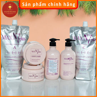 Thuốc Uốn Tóc Xoăn Nóng Max N7 Plus X2 Collagen Keratin Dưỡng Siêu Sóng 1000ml CHÍNH HÃNG