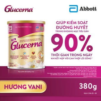 Sữa bột Glucerna hương vani 380g