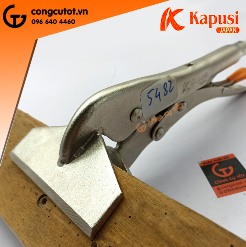 Kìm bấm chết mỏ dẹt 10inch kapusi k-8273