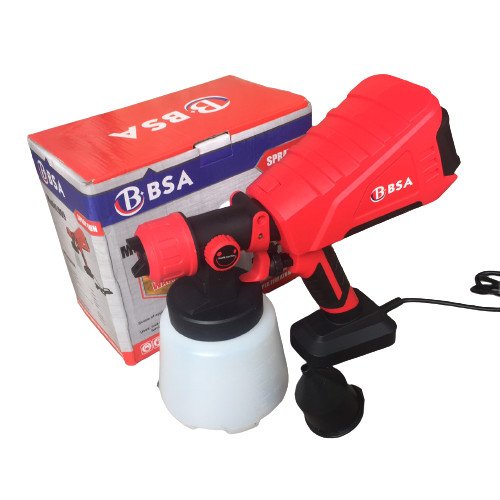 Máy phun sơn cầm tay dùng điện bsa 1000ml-bảo hành 12 tháng