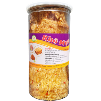 KHÔ MỰC ÉP TẨM GIA VỊ - HŨ 200G (THỰC PHẢM SẠCH 3 MIỀN)