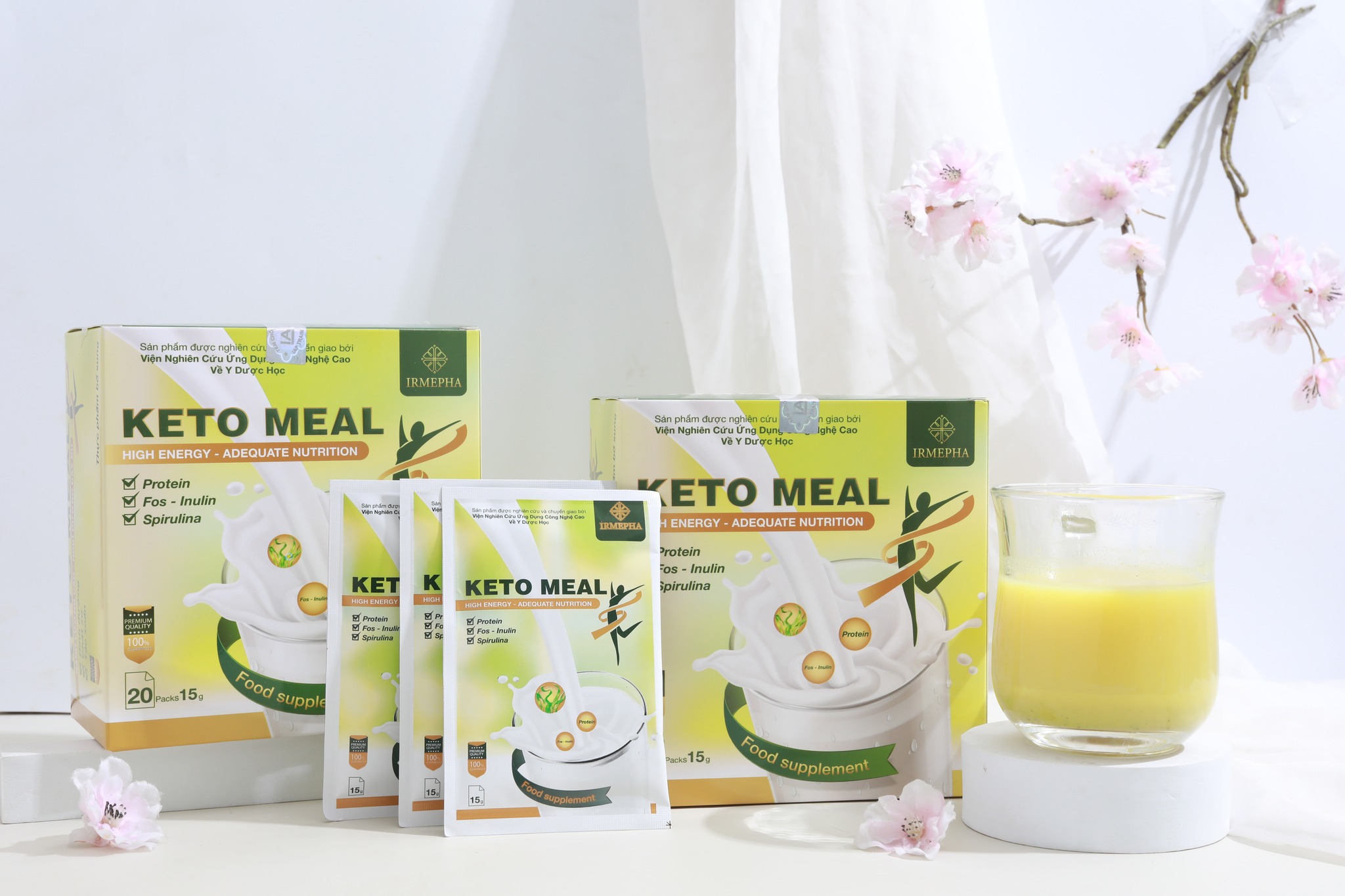Bữa ăn thay thế keto meal, bổ sung dinh dưỡng, giảm cân, tăng cơ, săn chắc cơ thể irmepha