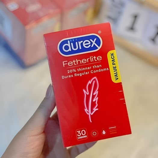 Bao cao su Durex Fetherlite Úc siêu mỏng - hộp 30 cái