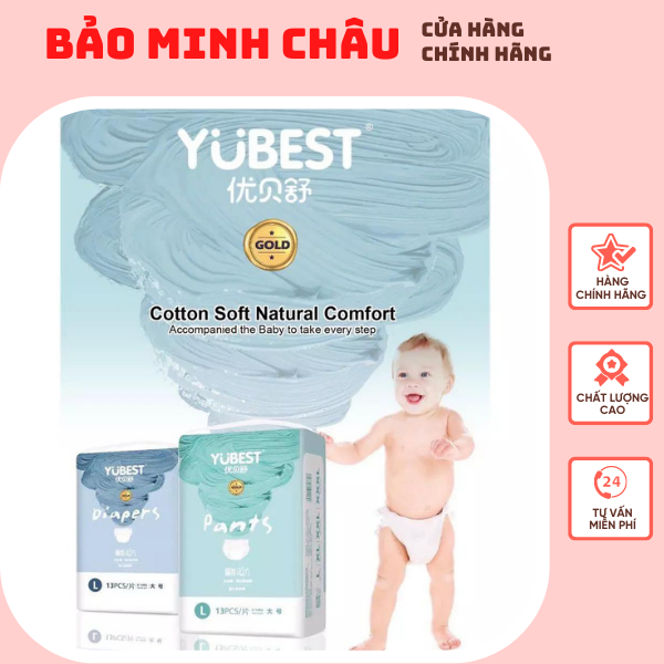Combo 2 bịch bỉm/ tã yubest quần/ dán gold các size s90, m84, l78,xl72,xxl66