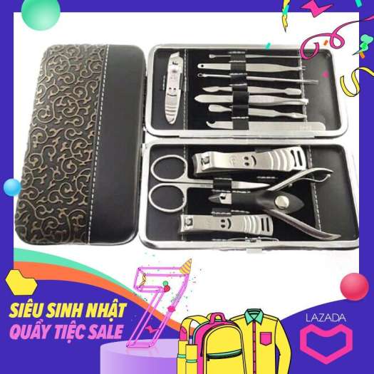Bộ Dụng Cụ Làm Móng 12 Món -  Bộ Kềm Cắt Móng 12 Món Hàng Cao Cấp Tiện Dụng