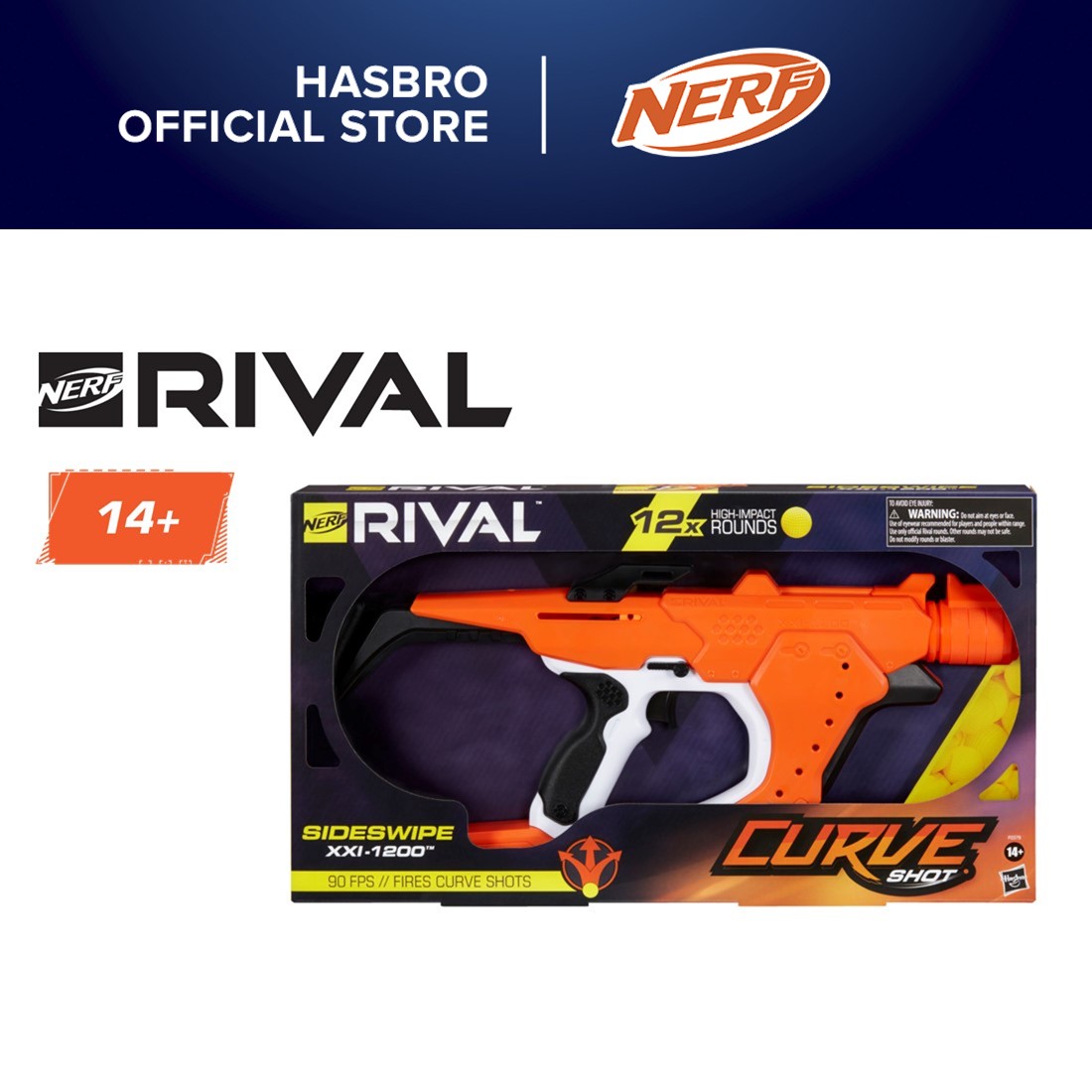 Nerf Rival Curve Shot -- Helix XXI-2000 Blaster -- Fire Rounds to