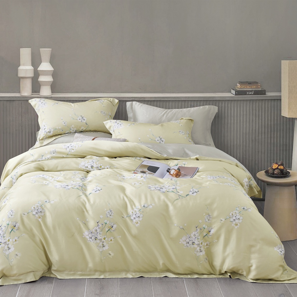 (Quilt Cover Set) Horgen Silky Soft Series 100% Tencel Print Quilt Cover Set · v3