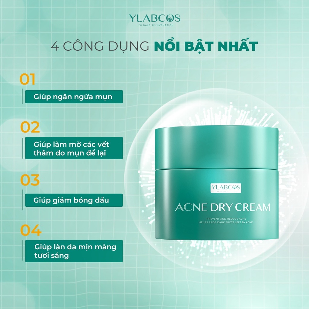 Kem gom cồi mụn dr lacir - kem ylabcos acne dry cream dr lacir