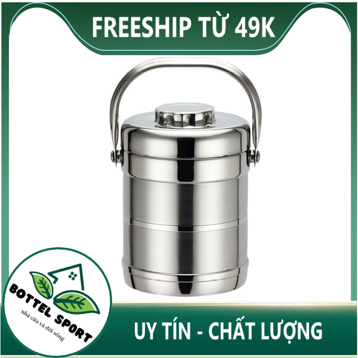 Cặp lồng inox 3 tầng 1l9 siêu to - hân hạnh được phịc vụ quý khách
