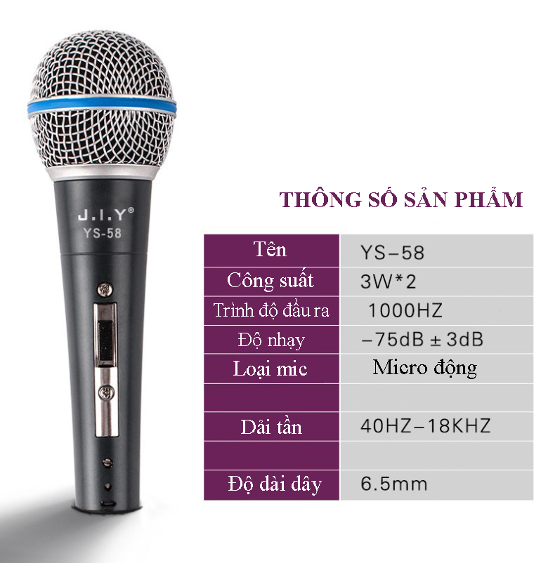 Micro karaoke chống hú ak319, mic karaoke có dây - micro có dây xingma ak-319 chống hú cao cấp, micro hát karaoke phòng thumicro karaoke xingma ak-319 jack 6.5