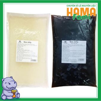 Trân châu thạch 3Q Trắng/ Đen Sea Jelly gói 2kg