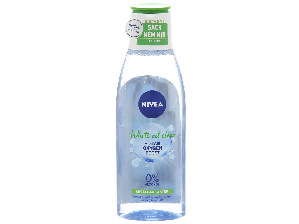 Nước tẩy trang nivea® sáng da - cho da nhờn mụn 200ml