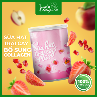 Sữa Hạt Trái Cây Plus Thuần Chay Bổ Sung Collagen Thực vật (420g)