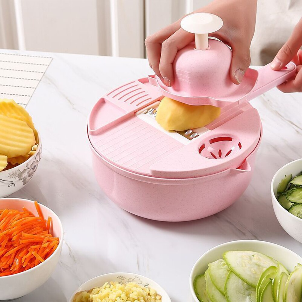 Bộ nạo rau củ quả đa năng, dụng cụ bào sợi củ quả 11 trong 1