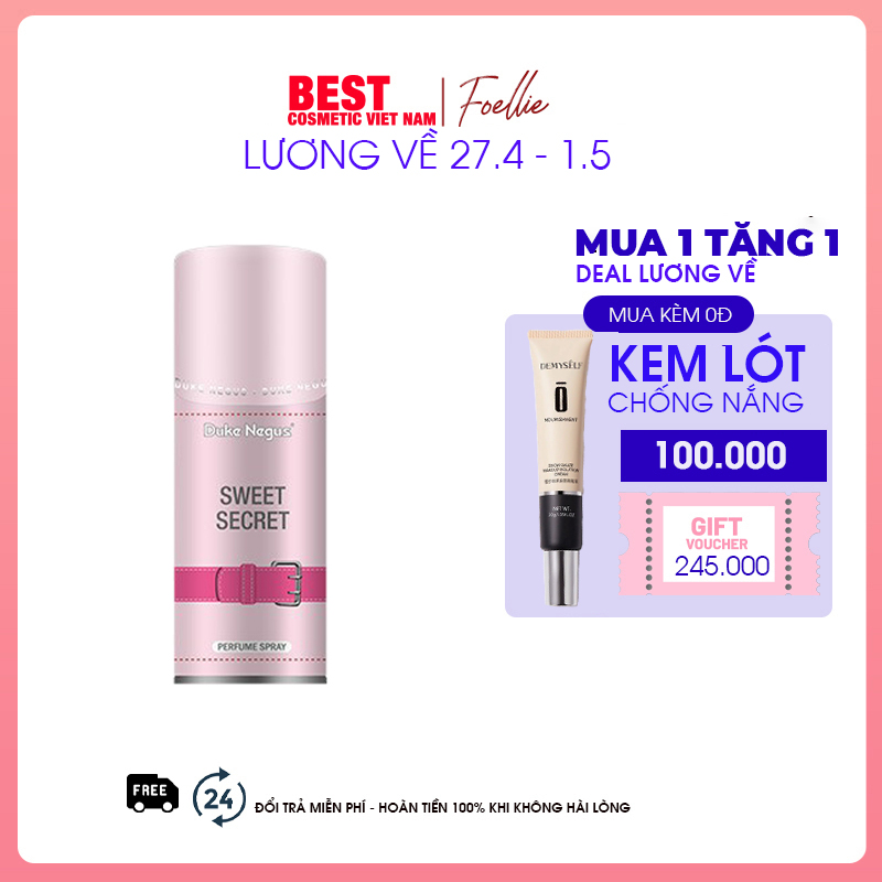 Xịt khử mùi nam nữ xịt thơm body toàn thân khử mùi cơ thể mùi hôi nách Duke Negus Body Spray nội địa Trung 200ml