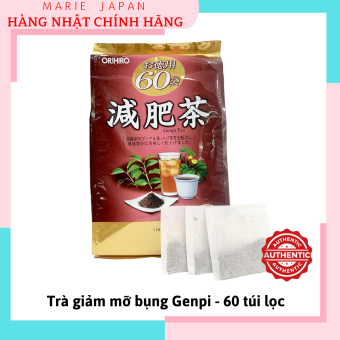 Trà Giảm Mỡ Bụng Orihiro Genpi Nhật Bản 60 Gói