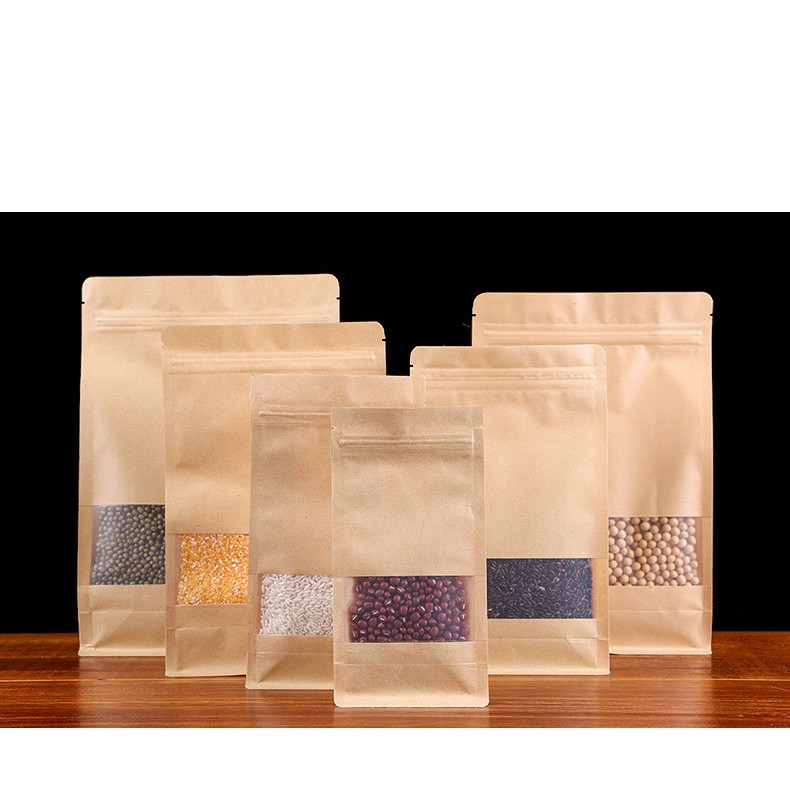 1kg zip giấy đáy ô van cửa sổ tràn cạnh, hàng bóng đẹp