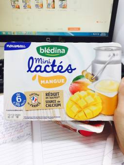 Sữa chua BLEDINA - Pháp hương vị xoài date 02.2024