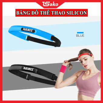 Băng Đô Tập Gym - Băng đô trán thể thao silicon, ngăn mồ hôi thời trang co giãn