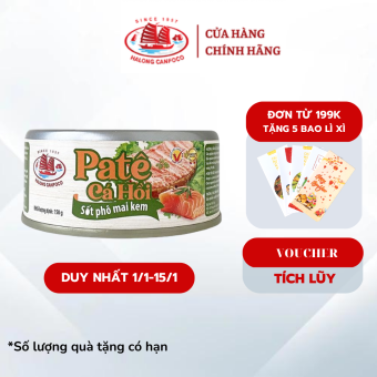 Pate cá hồi sốt phô mai kem 150g - Đồ Hộp Hạ Long