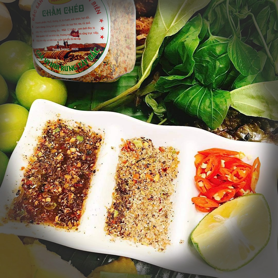 200gr Muối chẳm chéo đặc sản tây bắc thơm ngon Thiên Thảo Organic