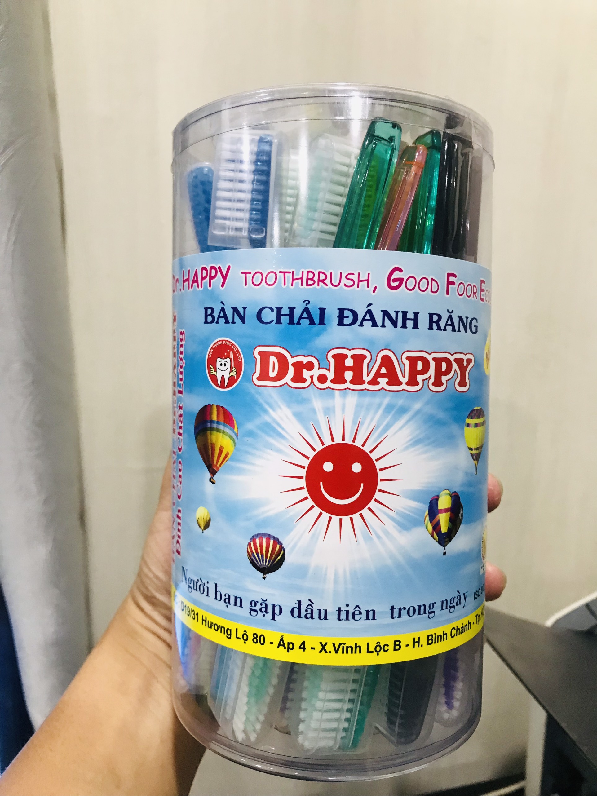 Hộp 25 cây bàn chải đánh răng Dr.happy người lớn
