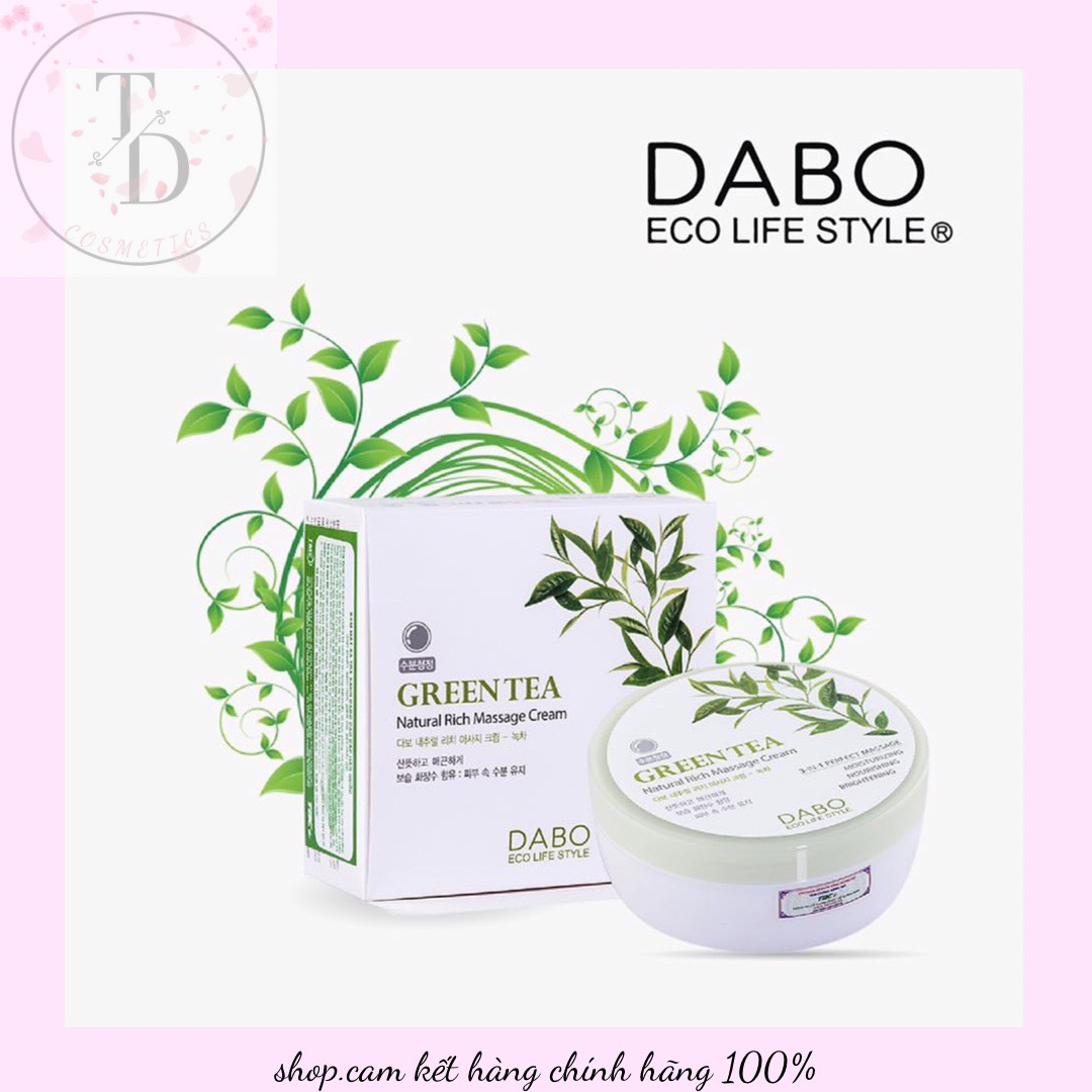 Kem massage trắng da, căng cơ và tái tạo da Dabo Hàn quốc 200ML/Hộp- Hàng Chính Hãng