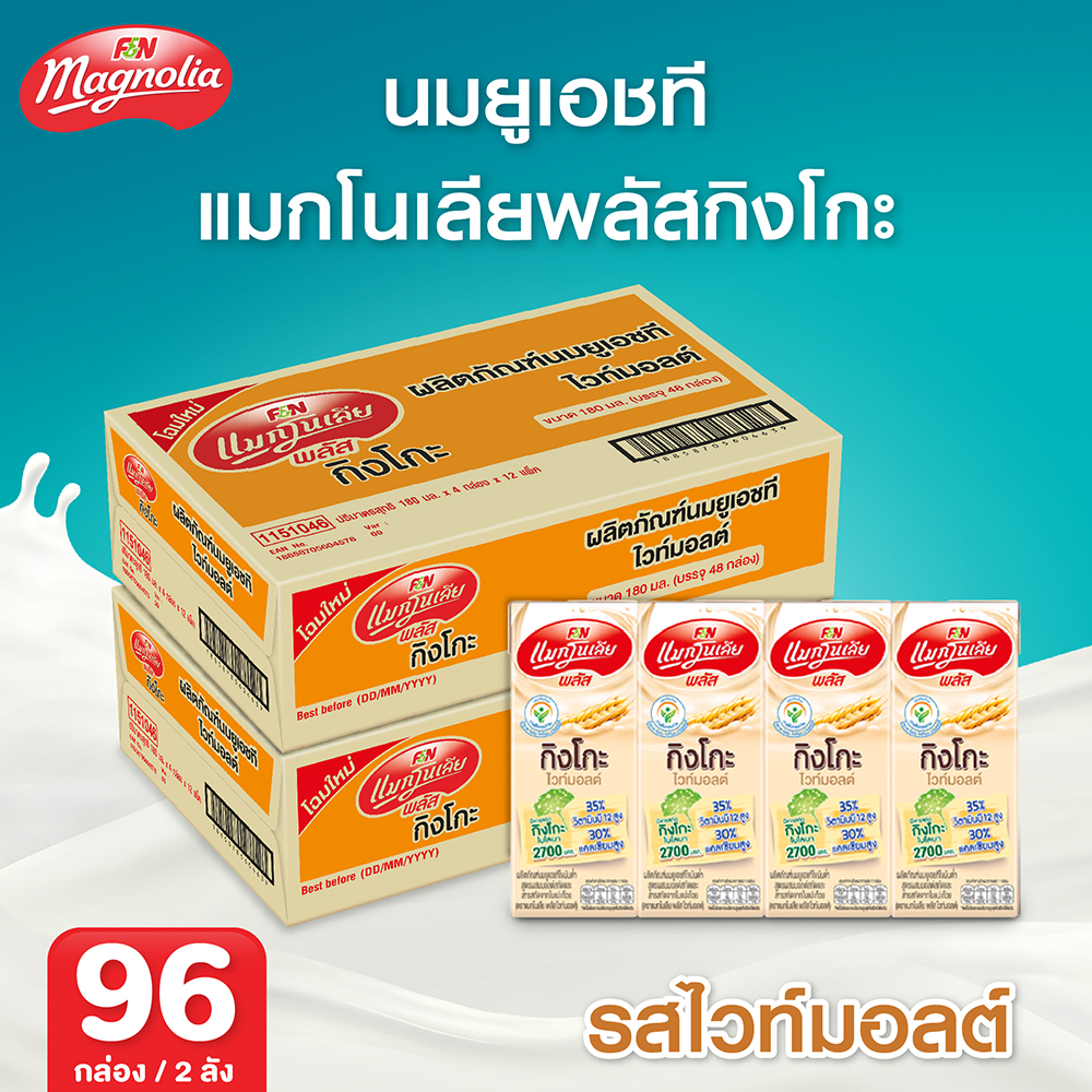 Magnolia Ginkgo Malt X2 (96 Pcs.) ราคา 915 บาท*ส่งฟรี