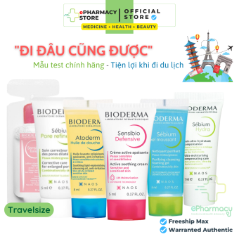 SAMPLE NGẪU NHIÊN BIODERMA - Mẫu Sản Phẩm Dùng Thử và Mang Đi Du lịch Tiện Lợi