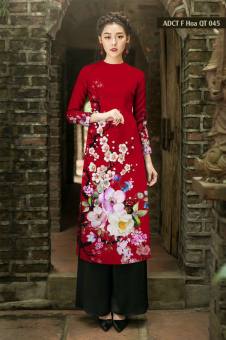 ÁO DÀI CÁCH TÂN LỤA  NHẬT- ÁO DÀI TẾT