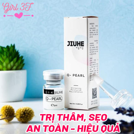 Serum tinh chất JIUHE Q PEARL giảm vết thâm ở nách bẹn đùi hông vết sạm trên khuôn mặt , hết thâm mắt, sẹo do mụn dùng được cho người lớn và trẻ em - serum jiuhe hàn quốc