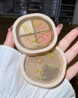 Bảng Phấn Mắt 4 Ô Nhũ Lì NOVO Smart Soft Waxy 5676