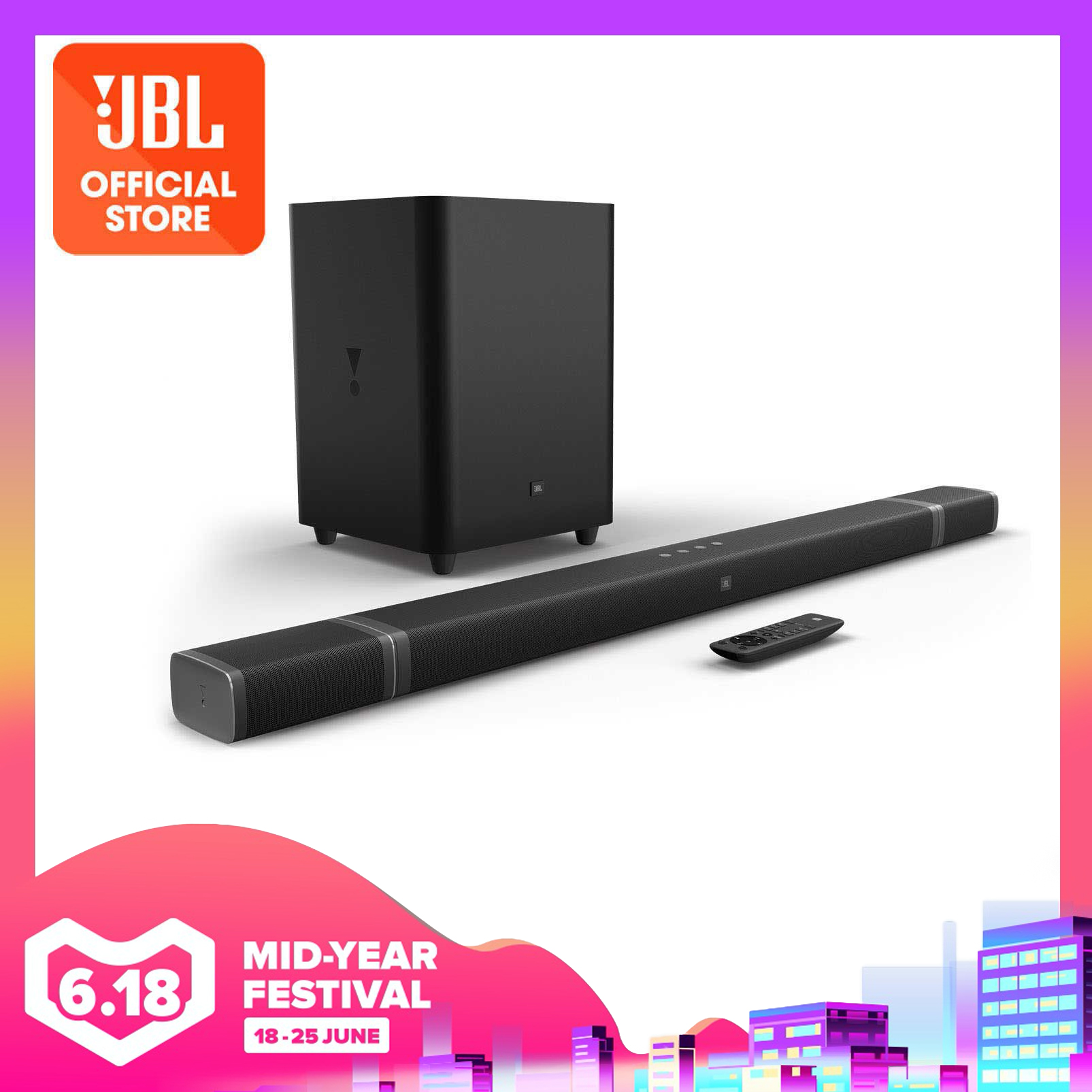 JBL Bar 5.1 Channel 4K Ultra HD Soundbar with True Wireless Surround Speakers | Why Not Deals
