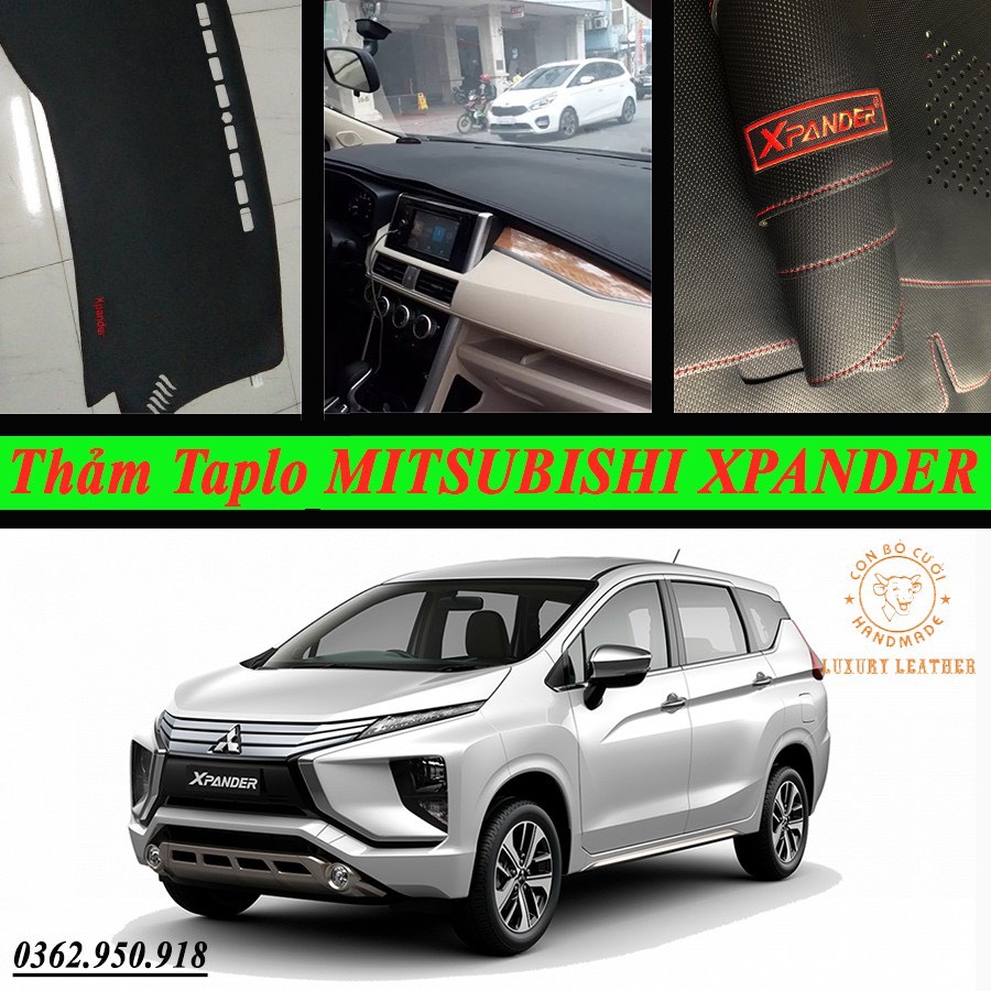 Thảm Taplo Mitsubishi Xpander Da Vân Carbon Cao Cấp, Chống Nóng Taplo Xe