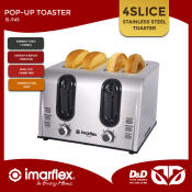 D&D | Imarflex IS-94S Bread Toaster 4 Slice Pop up Toaster