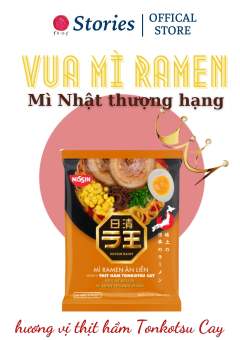 Mì Ramen ăn liền hương vị thịt hầm Tonkotsu Cay Nissin Raoh