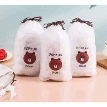 Set 100 màng bọc thực phẩm túi gấu