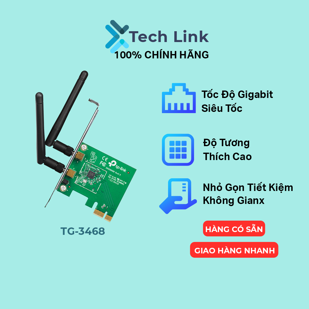 Bộ Chuyển Đổi Mạng TP-Link TG-3468 PCI Express 10 100 1000Mbps