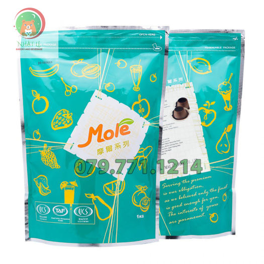 Bột Pudding Socola (Flan Socola) hiệu Mole Đài Loan gói 1kg