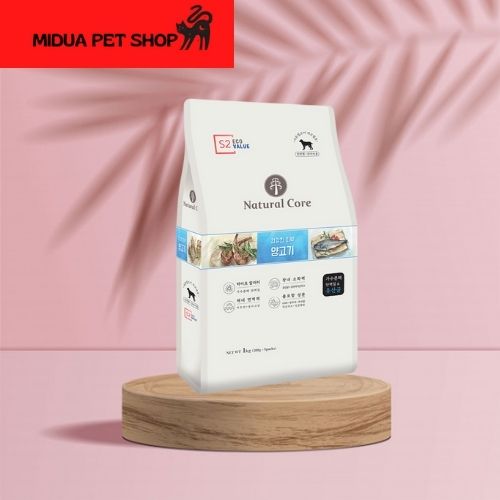 1kg thức ăn hữu cơ natural core s2 thịt cừu cho chó