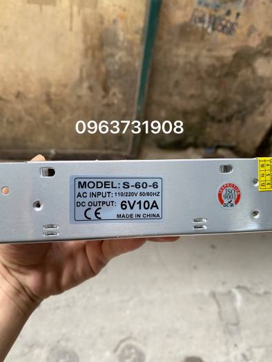 Bộ nguồn tổ ong 6V 10A hàng cao cấp