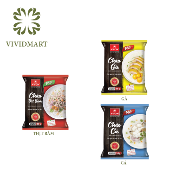 [Gói lẻ] CHÁO ĂN LIỀN GÓI NHỎ VIFON 3 VỊ: THỊT BẰM, THỊT GÀ, CHÁO CÁ - 50G/GÓI – VIFON
