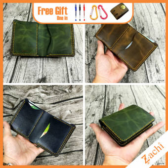 Bóp nam, Ví đứng nam mini nhỏ gọn da bò handmade - VN219