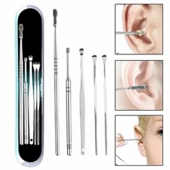 Bộ 5 Dụng Cụ Lấy Ráy Tai iNox (Hộp Nhựa)