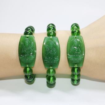 Vòng Tay Phật Bản Mệnh Đá T.A Xanh