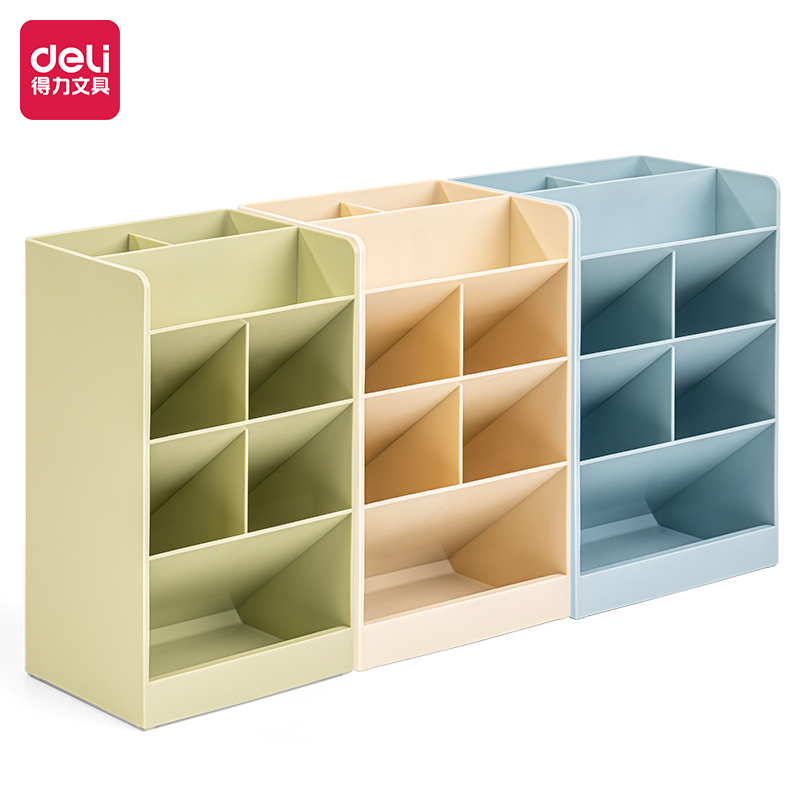 Deli Pen Holder / Rak Tempat Pulpen Pensil 4 5 8 Sekat Pastel Lucu 89XX