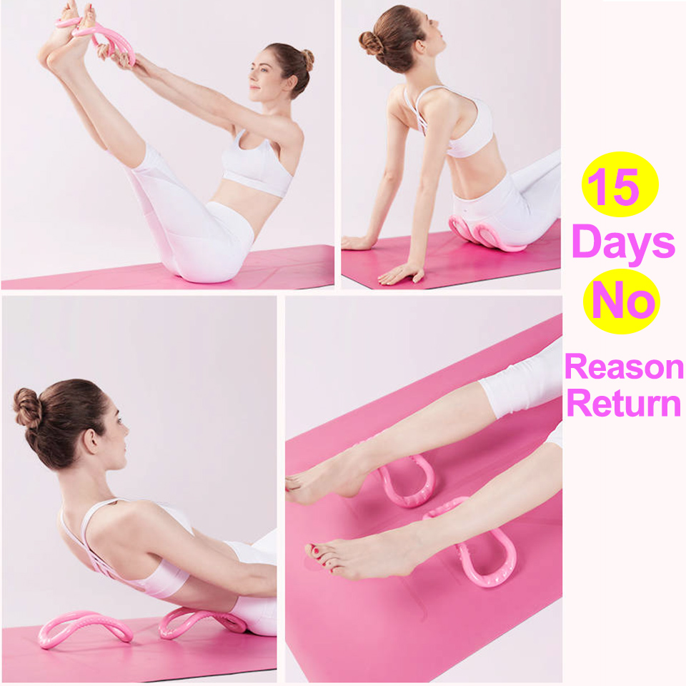 Yoga Fitness Circle Pilates Women Girl Exercise Home Resistance elasticity Workout  Accessories Pilates Circle Yoga Rin L4D6 - AliExpress